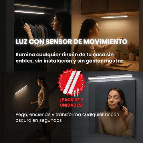 Pack de Luz X2 UNIDADES de 20 CM- Casa sin zonas oscuras