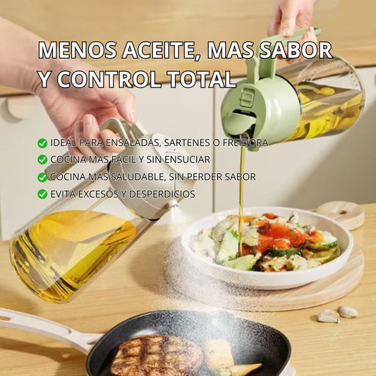 DISPENSADOR DOBLE FUNCION: ROCIA O VIERTE SIN ENSUCIAR