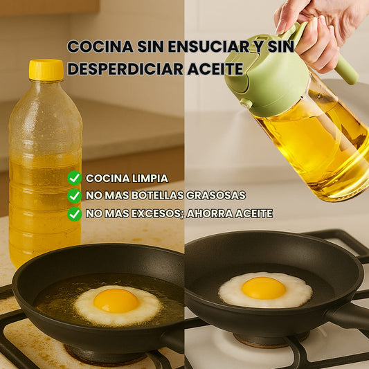 Aceitera 2 en 1 - Vertedor y Spray- Control total